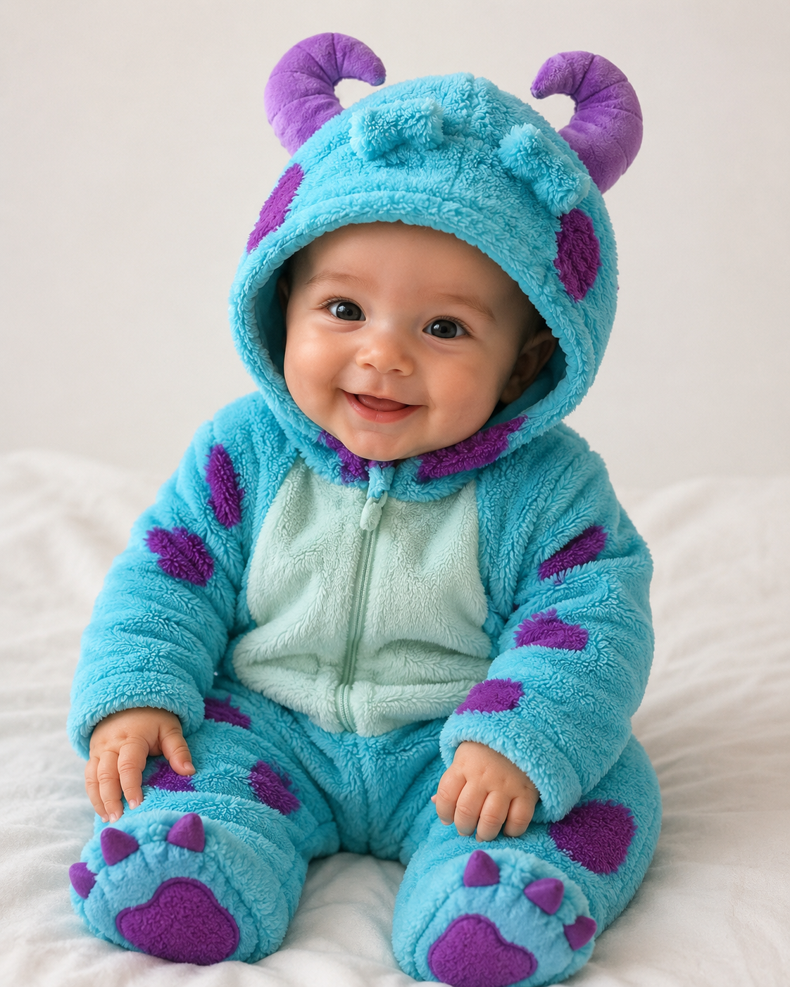 Cozy Monster Hooded Onesie