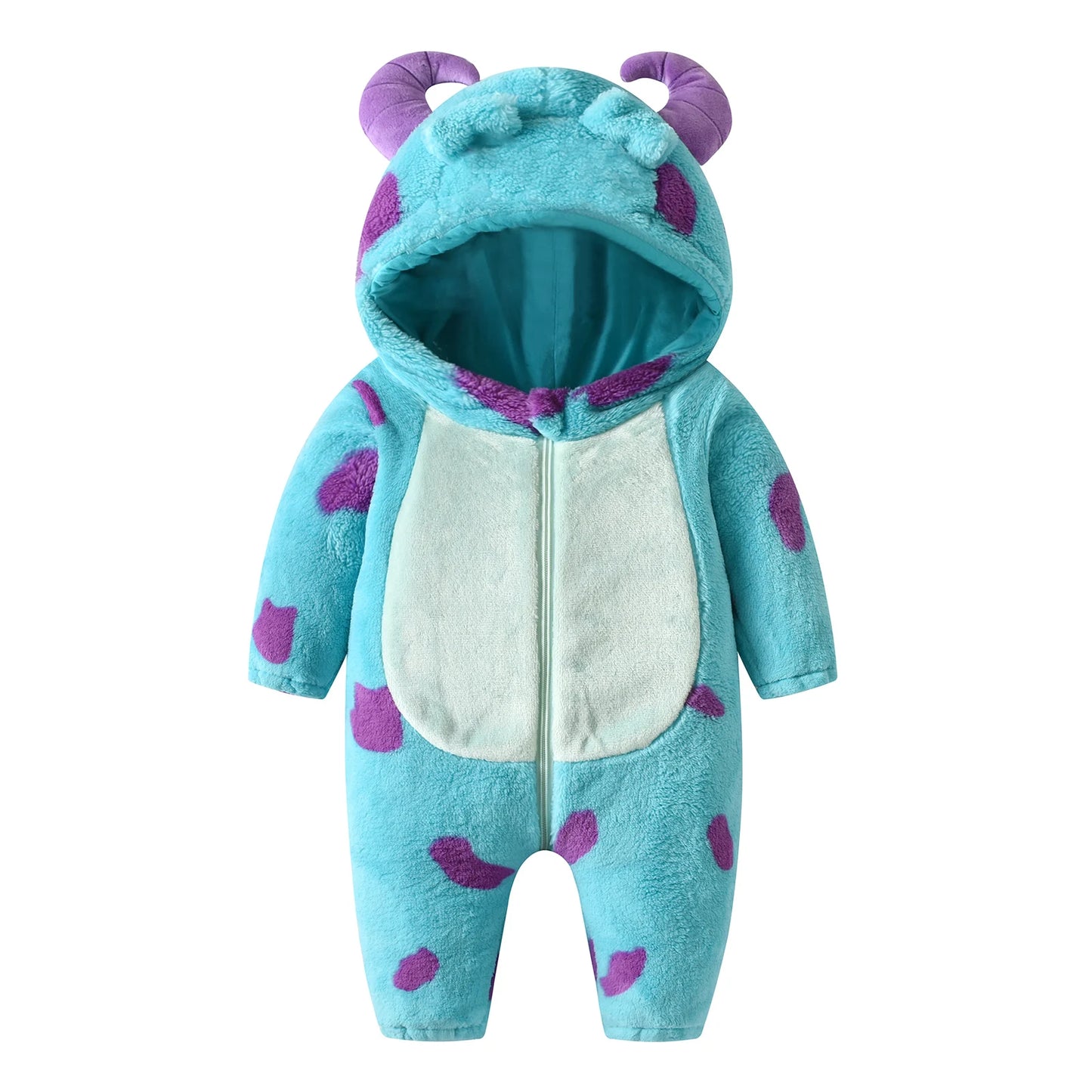 Cozy Monster Hooded Onesie