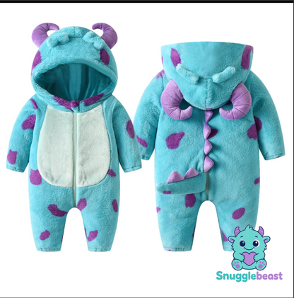 Cozy Monster Hooded Onesie