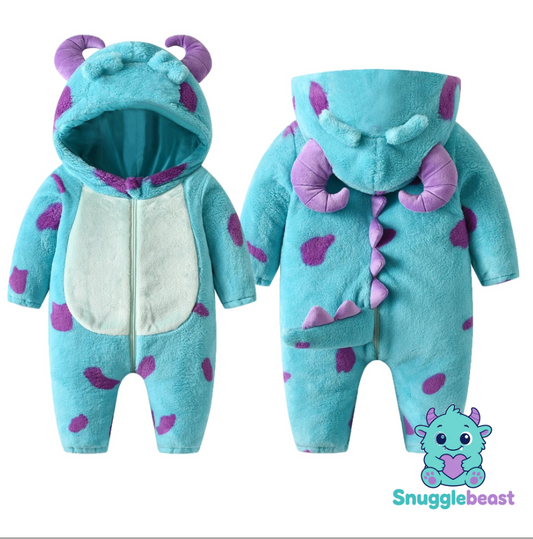 Cozy Monster Hooded Onesie